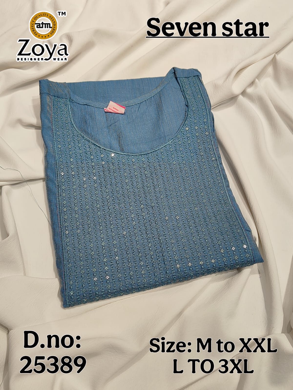 Seven Star Zoya Simmer Kurtis Wholesale Price
