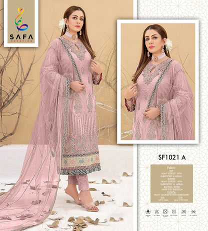 Sf-1021Abcd Safa Creation Georgette Pakistani Salwar Suits Supplier India