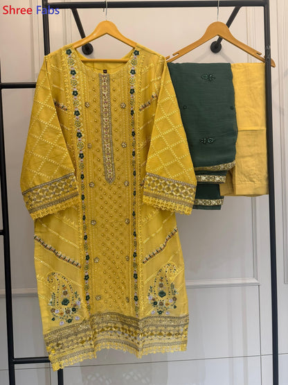 Sf 2236 Shree Fabs Chiffon Pakistani Readymade Suits Exporter India