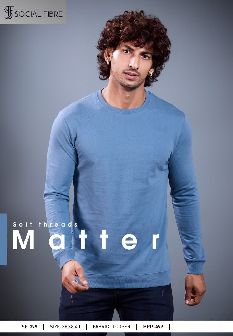 Sf 399 Social Fibre Cotton Looper Mens Tshirts Manufacturer Ahmedabad