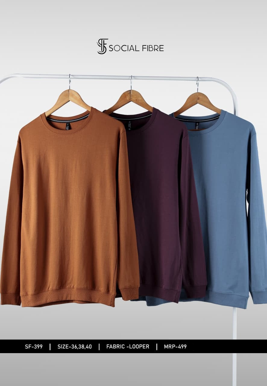 Sf 399 Social Fibre Cotton Looper Mens Tshirts Manufacturer Ahmedabad