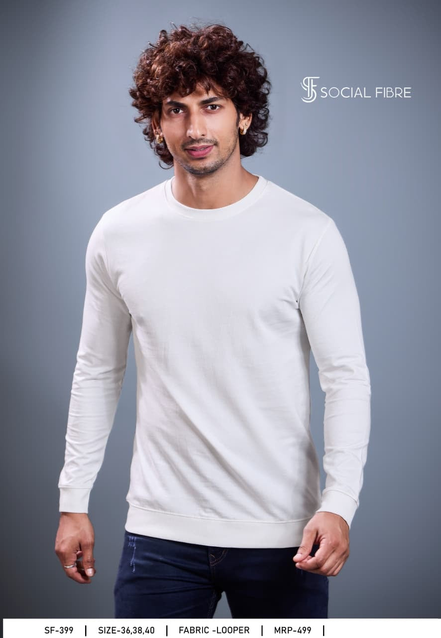 Sf 399 Social Fibre Cotton Looper Mens Tshirts Manufacturer Ahmedabad