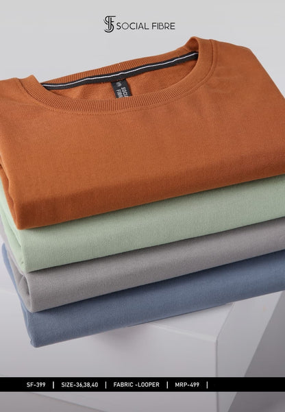 Sf 399 Social Fibre Cotton Looper Mens Tshirts Manufacturer Ahmedabad