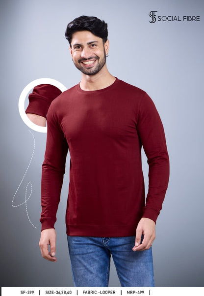Sf 399 Social Fibre Cotton Looper Mens Tshirts Manufacturer Ahmedabad