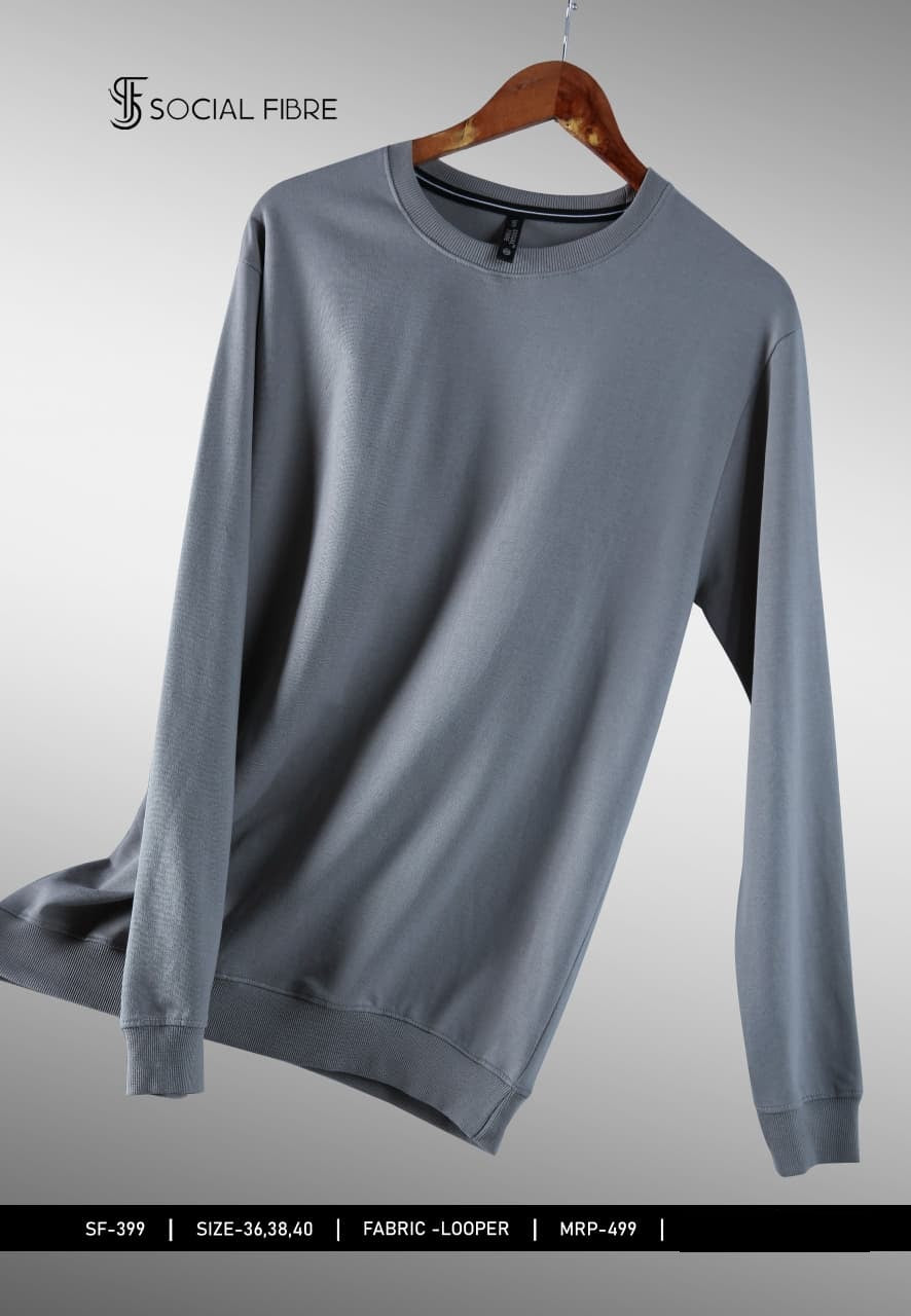 Sf 399 Social Fibre Cotton Looper Mens Tshirts Manufacturer Ahmedabad