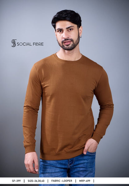Sf 399 Social Fibre Cotton Looper Mens Tshirts Manufacturer Ahmedabad