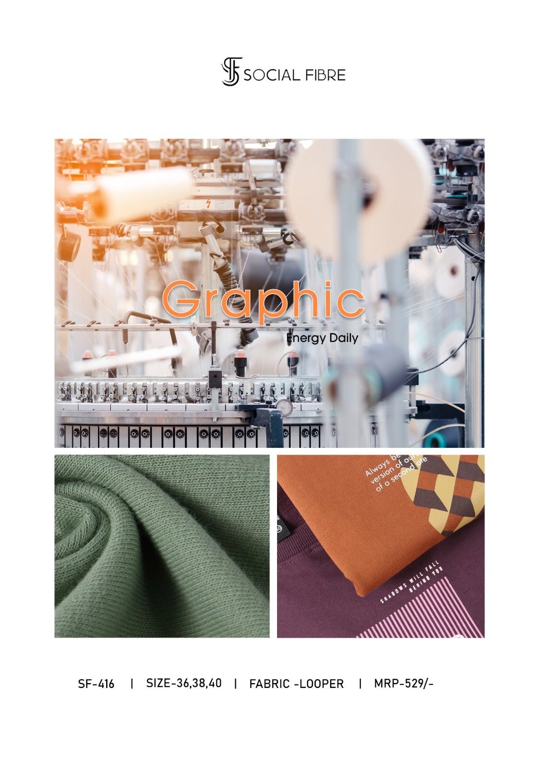 Sf 416 Social Fibre Cotton Looper Mens Tshirts Supplier Ahmedabad