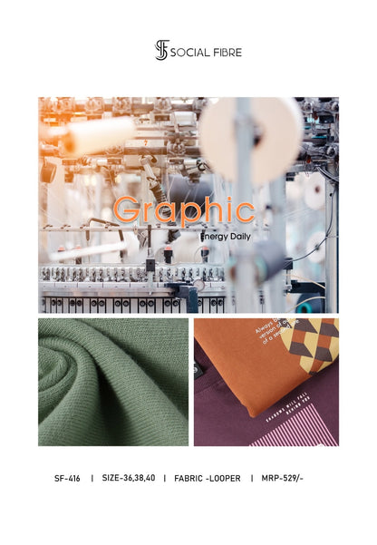Sf 416 Social Fibre Cotton Looper Mens Tshirts Supplier Ahmedabad