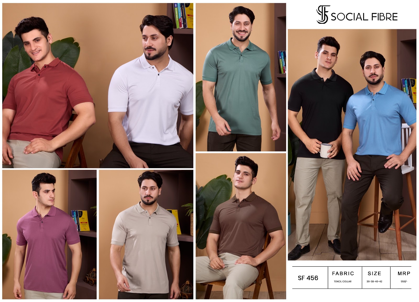 Sf 456 Social Fibre Tencil Mens Tshirts Manufacturer Ahmedabad