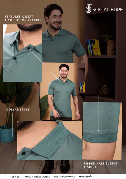 Sf 456 Social Fibre Tencil Mens Tshirts Manufacturer Ahmedabad