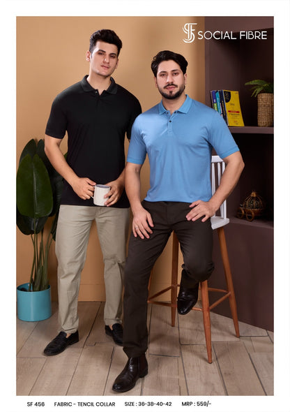 Sf 456 Social Fibre Tencil Mens Tshirts Manufacturer Ahmedabad