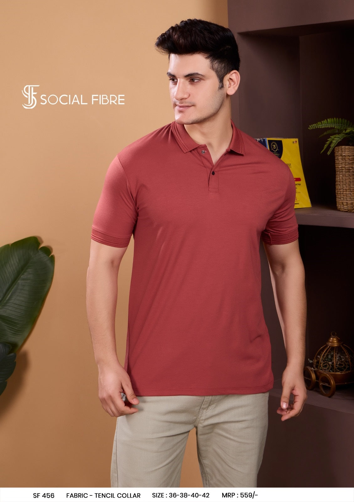 Sf 456 Social Fibre Tencil Mens Tshirts Manufacturer Ahmedabad