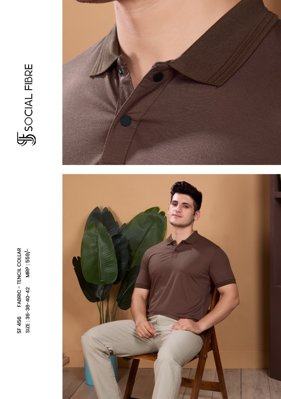 Sf 456 Social Fibre Tencil Mens Tshirts Manufacturer Ahmedabad