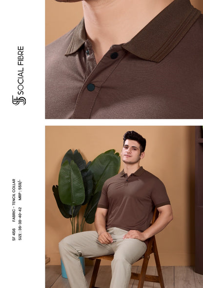 Sf 456 Social Fibre Tencil Mens Tshirts Manufacturer Ahmedabad