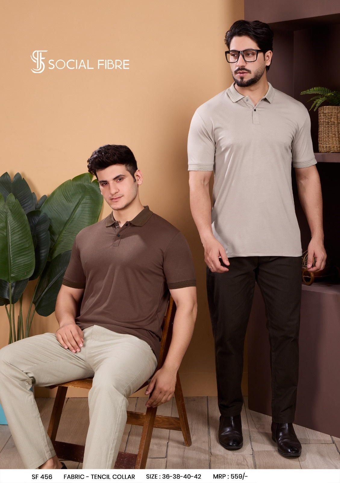 Sf 456 Social Fibre Tencil Mens Tshirts Manufacturer Ahmedabad