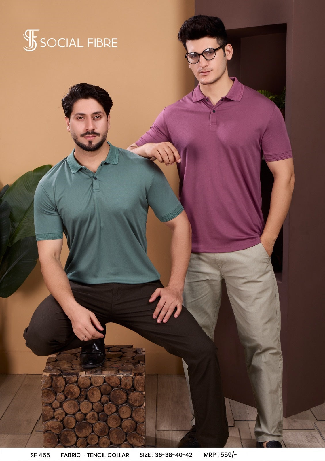 Sf 456 Social Fibre Tencil Mens Tshirts Manufacturer Ahmedabad