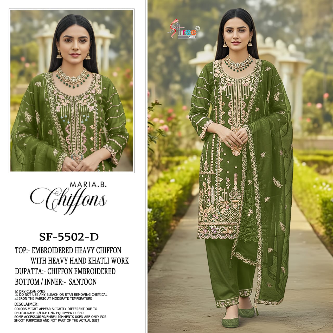 Sf 5502 Shree Fabs Chiffon Pakistani Salwar Suits Exporter