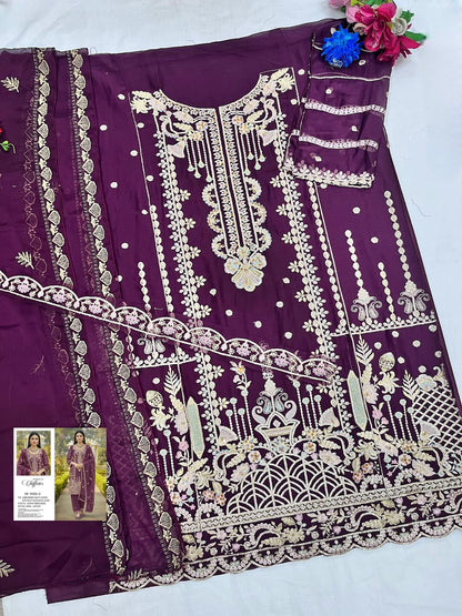 Sf 5502 Shree Fabs Chiffon Pakistani Salwar Suits Exporter