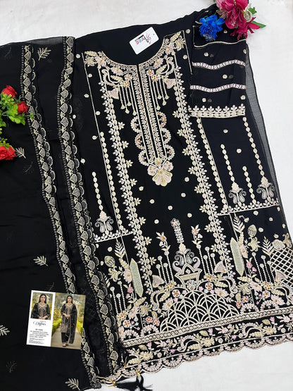 Sf 5502 Shree Fabs Chiffon Pakistani Salwar Suits Exporter
