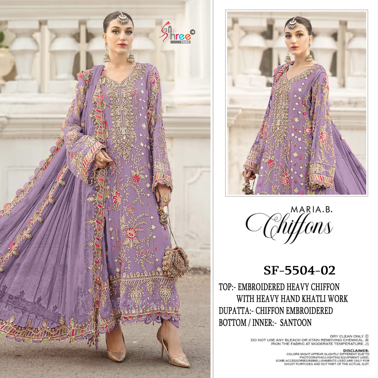 Sf 5504 01-04 Shree Fabs Chiffon Pakistani Salwar Suits Manufacturer India