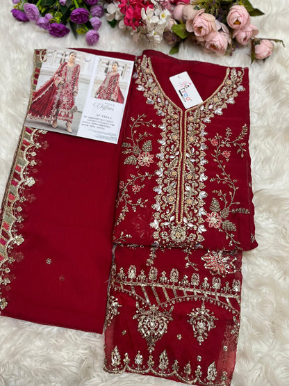 Sf 5504 Ijkl Shree Fabs Chiffon Pakistani Salwar Suits Manufacturer