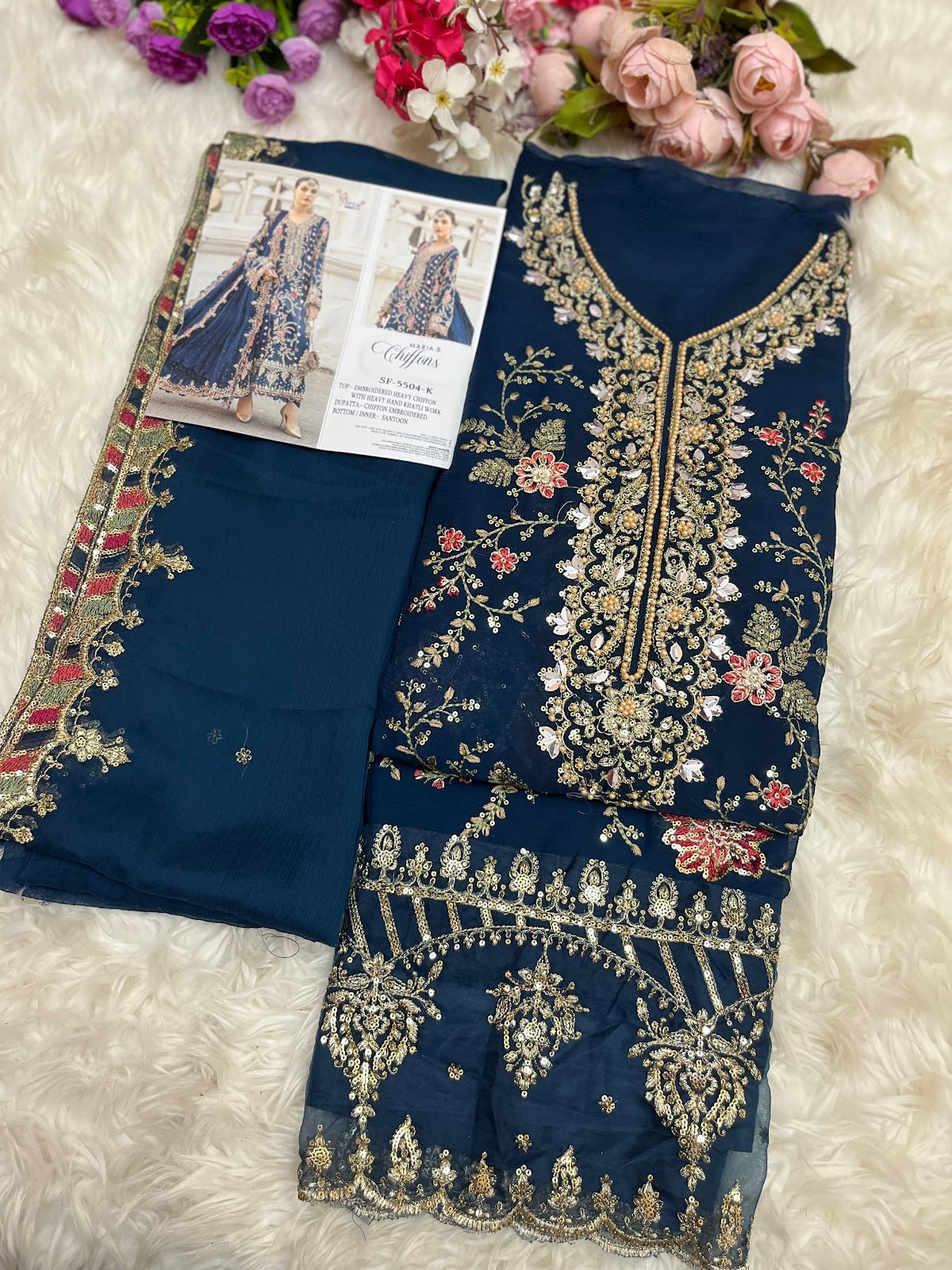 Sf 5504 Ijkl Shree Fabs Chiffon Pakistani Salwar Suits Manufacturer