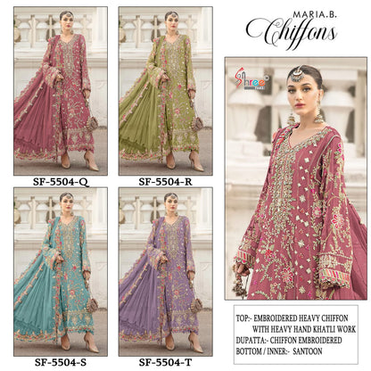 Sf 5504 Qrst Shree Fabs Fox Georgette Pakistani Salwar Suits Exporter Ahmedabad