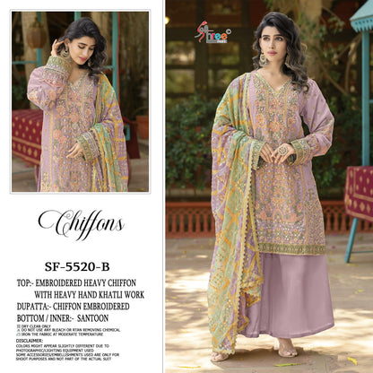 Sf 5520 Maria B Chiffons Shree Fabs Pakistani Salwar Suits Wholesaler Gujarat