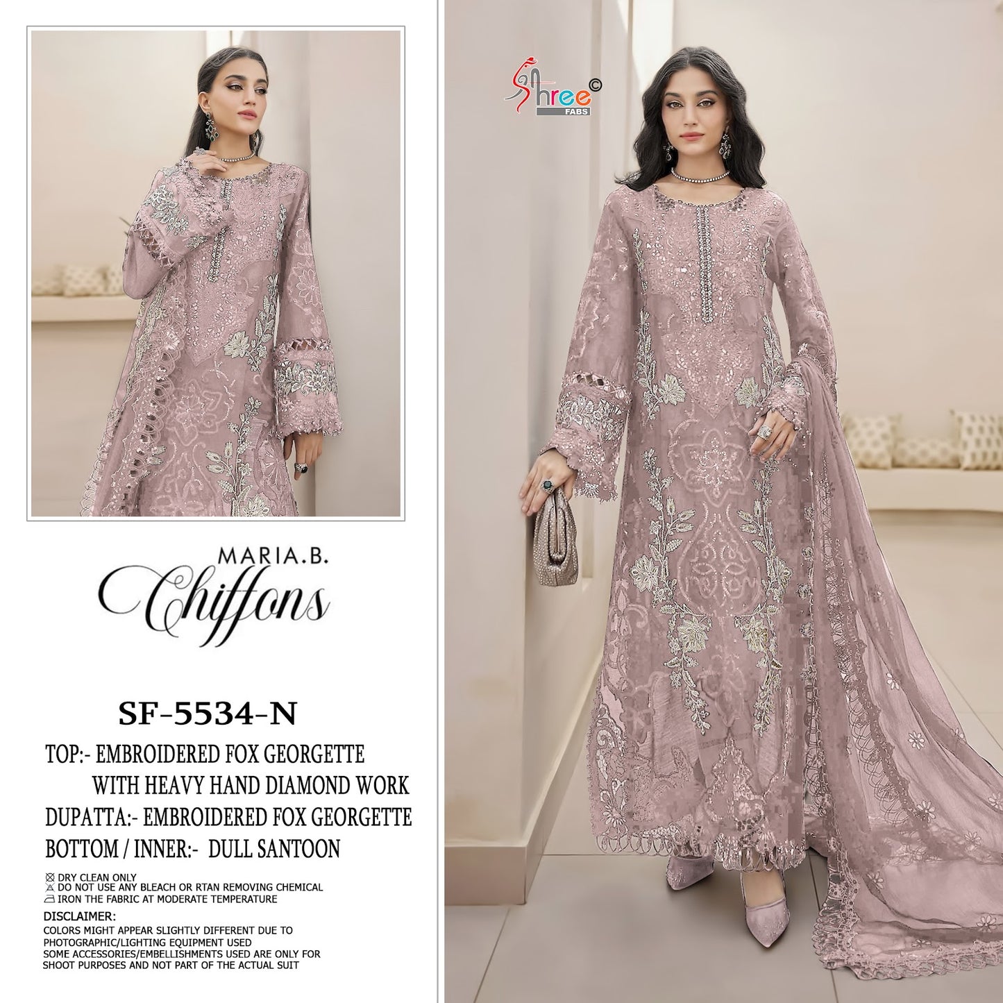 Sf 5534 Cmno Maria B Chiffons Shree Fabs Fox Georgette Pakistani Salwar Suits Wholesaler Ahmedabad