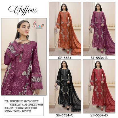 Sf 5534 Shree Fabs Pakistani Salwar Suits Wholesale Price