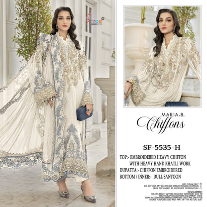 Sf 5535 D To G Shree Fabs Chiffon Pakistani Salwar Suits Wholesale Price