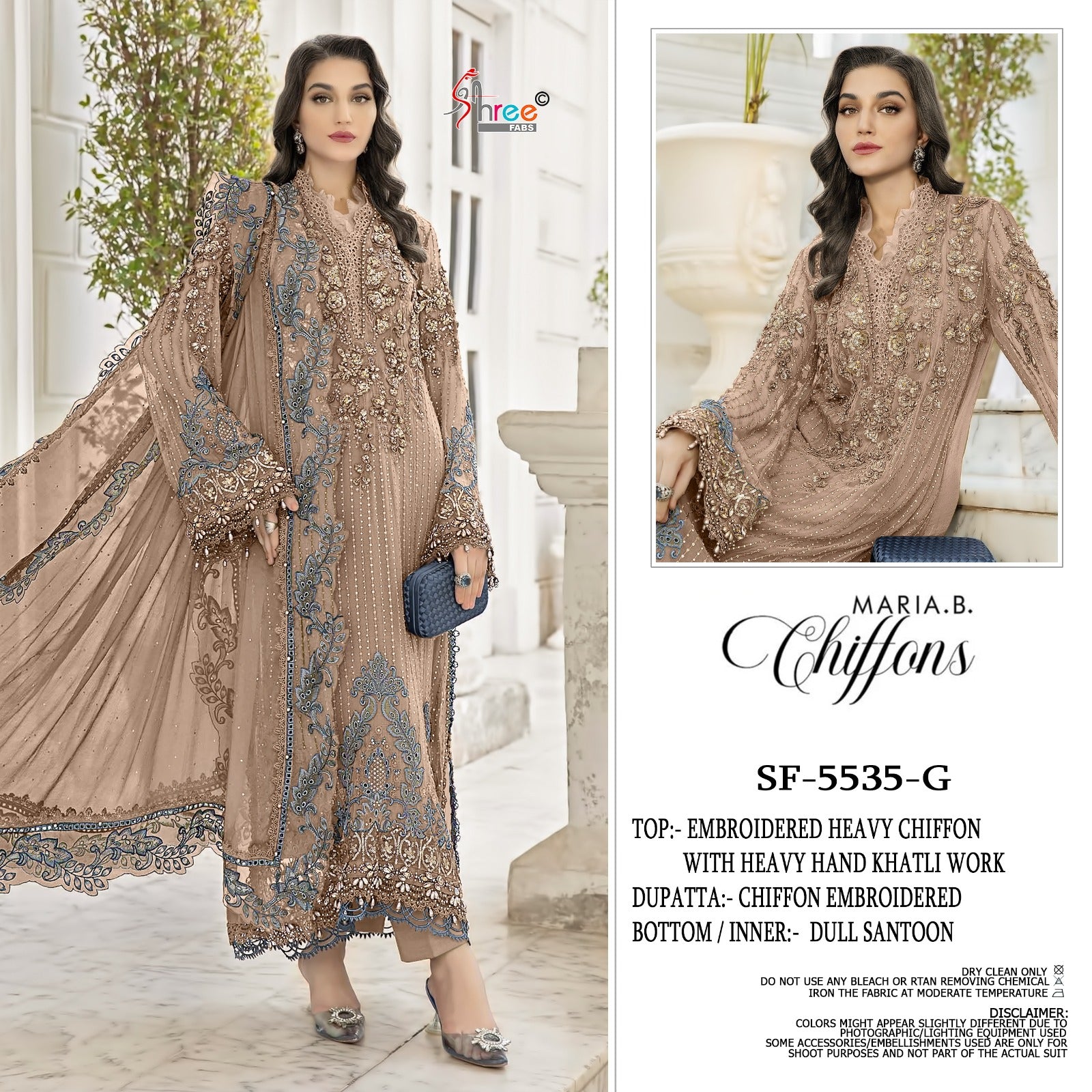 Sf 5535 D To G Shree Fabs Chiffon Pakistani Salwar Suits Wholesale Price