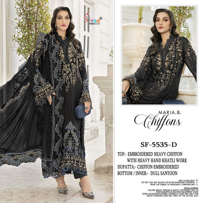 Sf 5535 Maria B Chiffons Shree Fabs Pakistani Salwar Suits Manufacturer