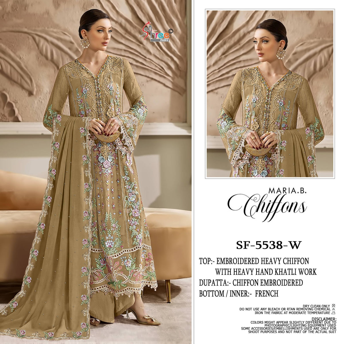 Sf 5538 Tuvw Shree Fabs Chiffon Pakistani Salwar Suits Wholesale Rate
