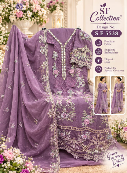 Sf 5538 Tuvw Shree Fabs Chiffon Pakistani Salwar Suits Wholesale Rate