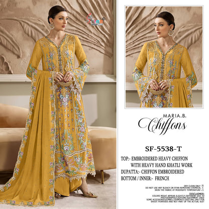 Sf 5538 Tuvw Shree Fabs Chiffon Pakistani Salwar Suits Wholesale Rate