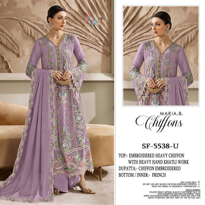 Sf 5538 Tuvw Shree Fabs Chiffon Pakistani Salwar Suits Wholesale Rate