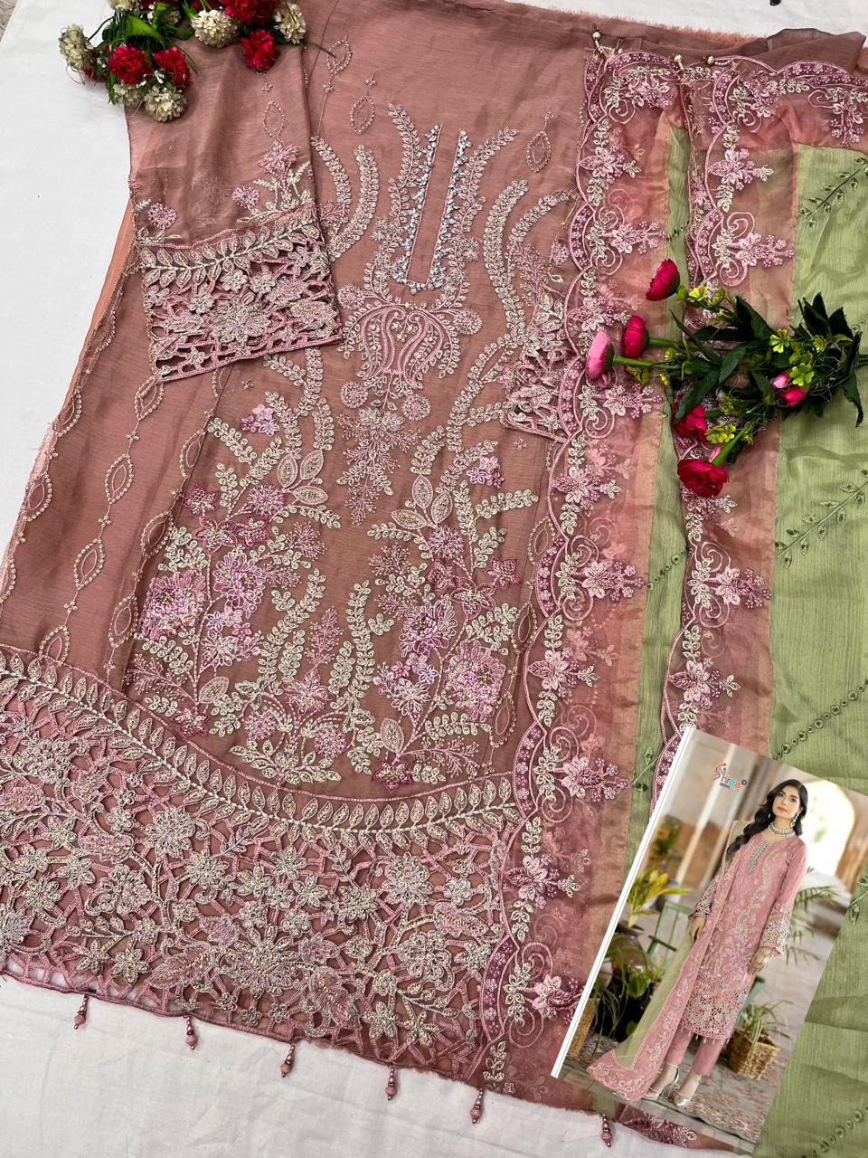 Sf 5539 Shree Fabs Chiffon Pakistani Salwar Suits Exporter Ahmedabad