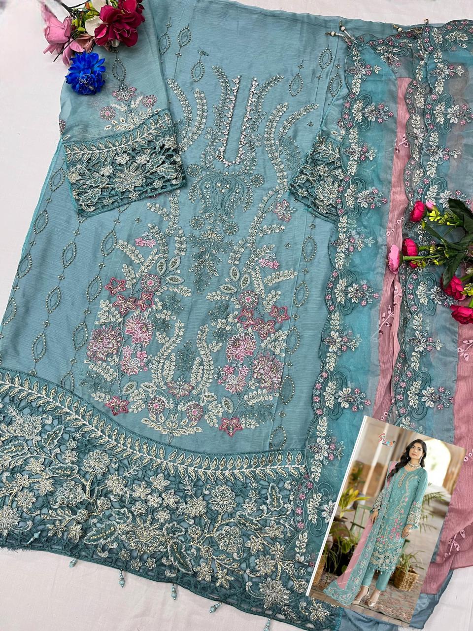 Sf 5539 Shree Fabs Chiffon Pakistani Salwar Suits Exporter Ahmedabad