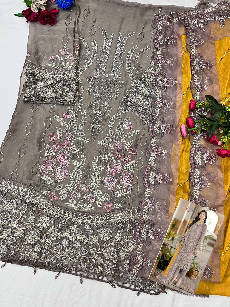 Sf 5539 Shree Fabs Chiffon Pakistani Salwar Suits Exporter Ahmedabad