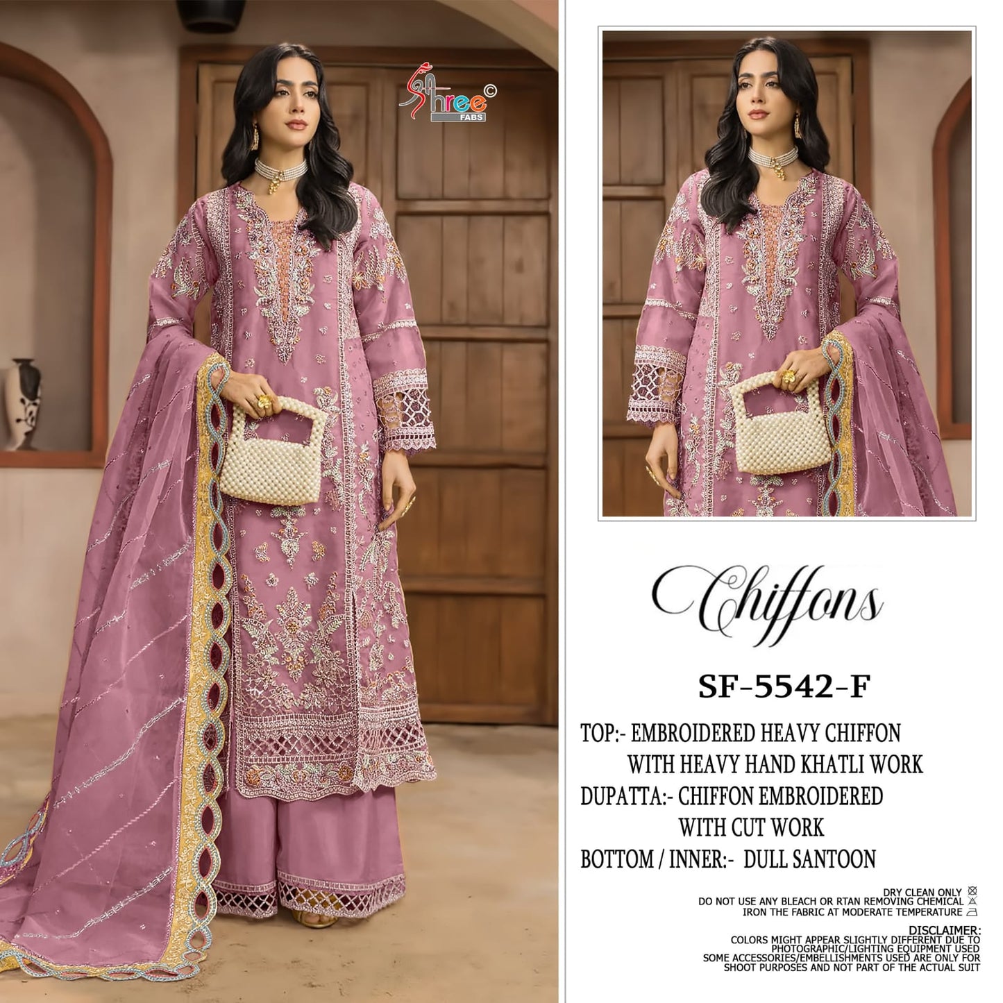 Sf 5542 Shree Fabs Chiffon Pakistani Salwar Suits Wholesaler Ahmedabad