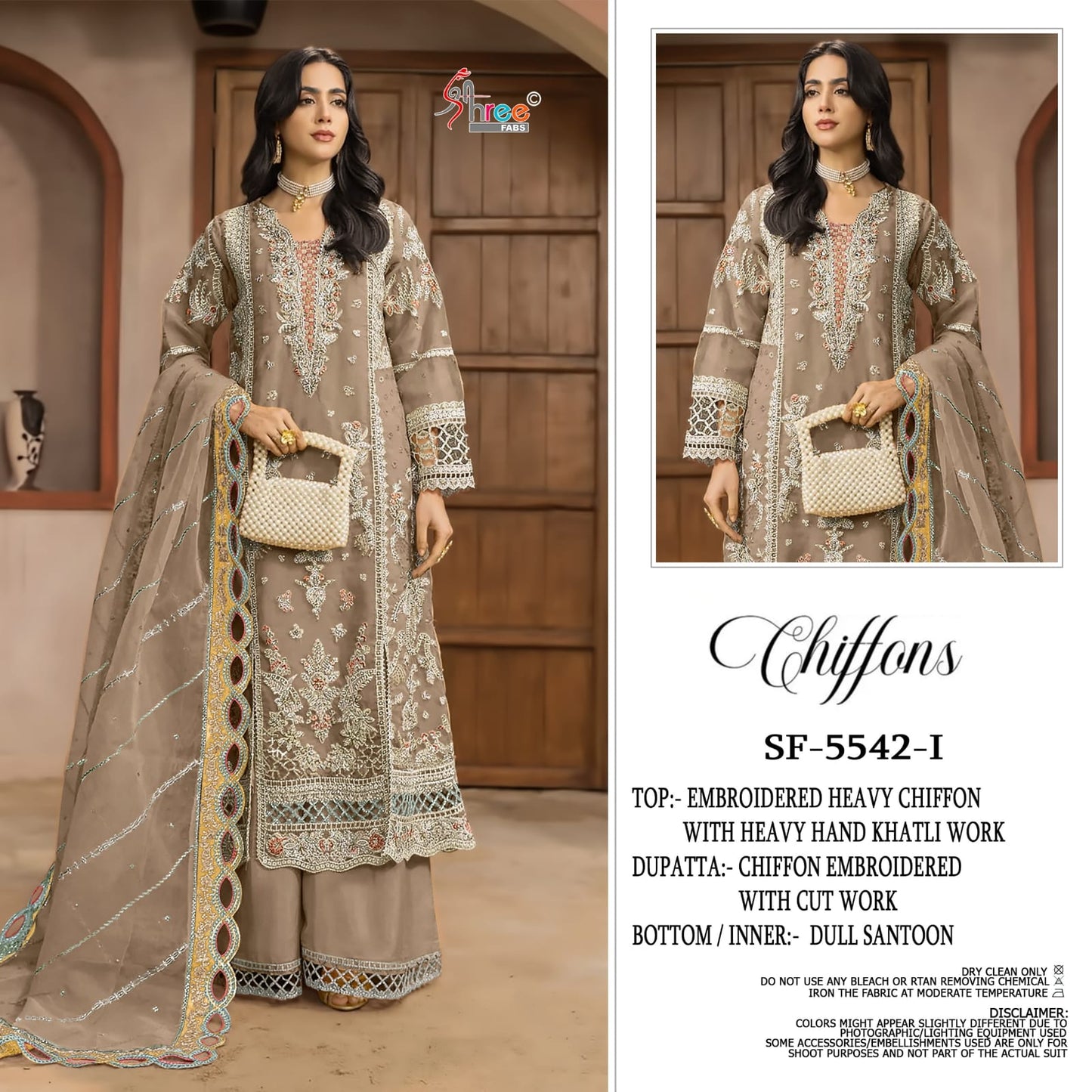 Sf 5542 Shree Fabs Chiffon Pakistani Salwar Suits Wholesaler Ahmedabad