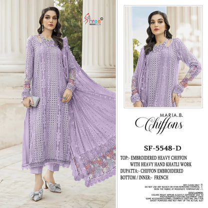 Sf 5548 Maria B Chiffons Shree Fabs Pakistani Salwar Suits Manufacturer