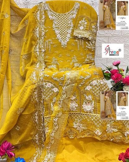 Sf 5549 Chiffons Shree Fabs Pakistani Salwar Suits Wholesaler India