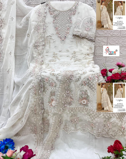 Sf 5549 Chiffons Shree Fabs Pakistani Salwar Suits Wholesaler India