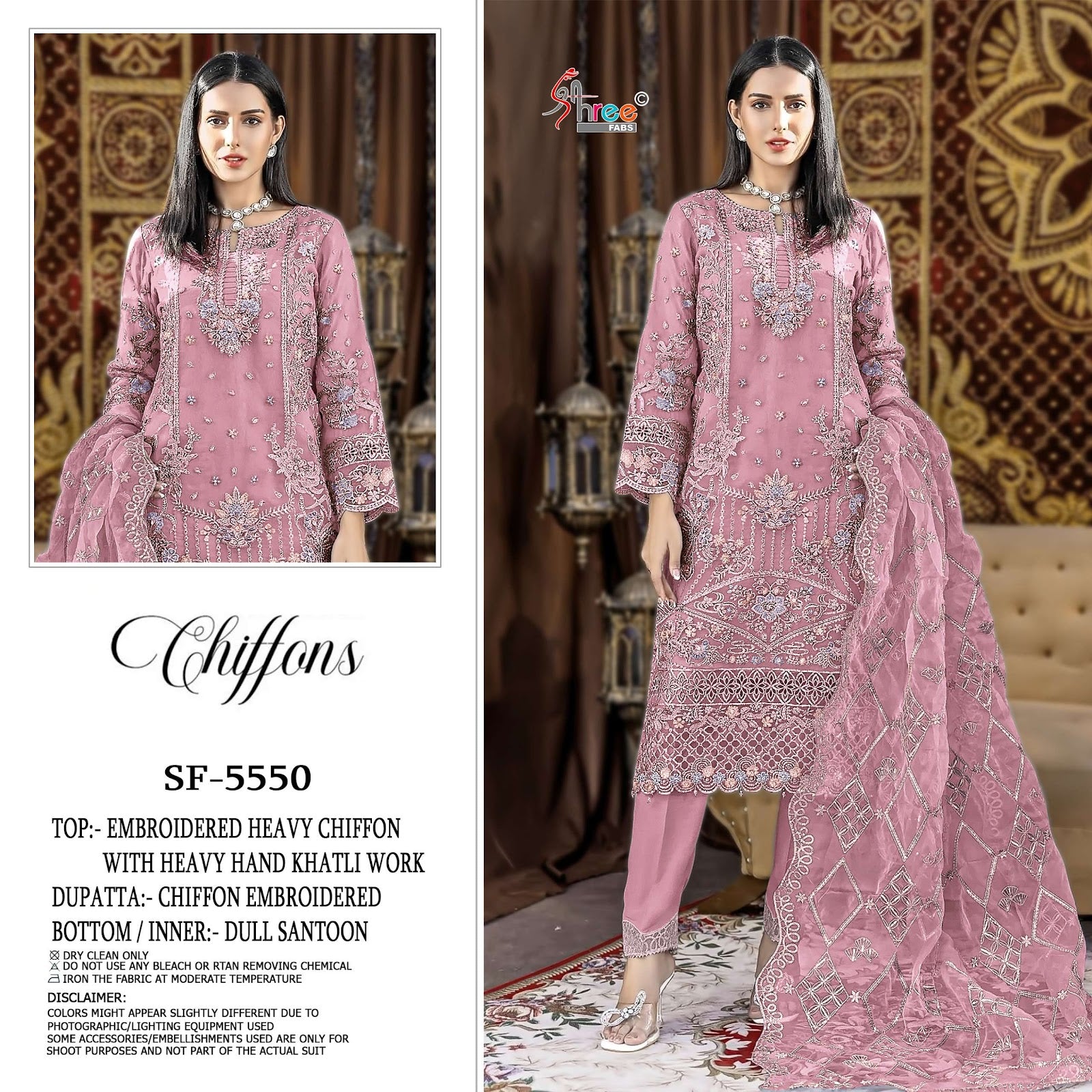 Sf 5550 Shree Fabs Chiffon Pakistani Salwar Suits Manufacturer Ahmedabad