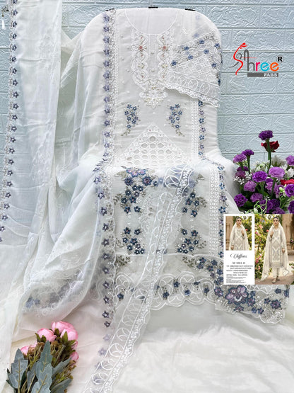 Sf 5551 Shree Fabs Chiffon Pakistani Salwar Suits Supplier India