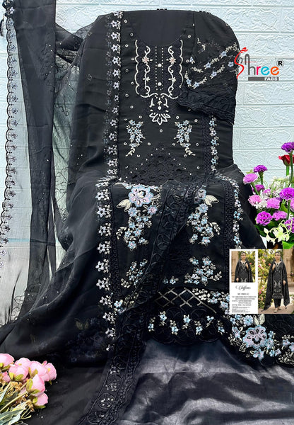 Sf 5551 Shree Fabs Chiffon Pakistani Salwar Suits Supplier India