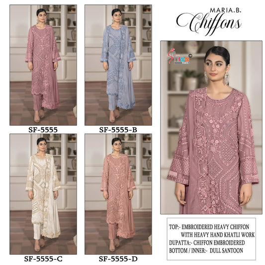 Sf 5555 Shree Fabs Chiffon Pakistani Salwar Suits Manufacturer Ahmedabad
