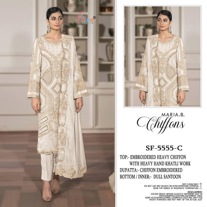 Sf 5555 Shree Fabs Chiffon Pakistani Salwar Suits Manufacturer Ahmedabad